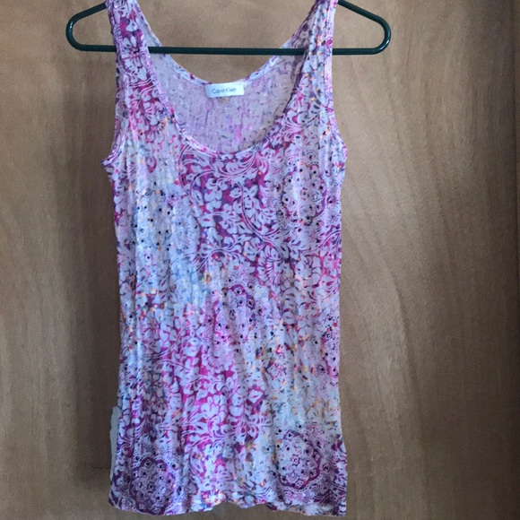 Calvin Klein Tops - Calvin Klein embellished tank, size medium